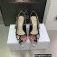 Dior Heel 6.5cm J'Adior Slingback Pumps in Black Multicolor Embroidered Cotton with Toile de Jouy Pop Motif 2022