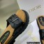 Dior Diorquake Strap Slides Sandals in Calfskin Black 2022