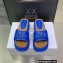 Dior Diorquake Strap Slides Sandals in Calfskin Blue 2022