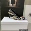 Dior Heel 6.5cm J'Adior Slingback Pumps in Black Multicolor Embroidered Cotton with Toile de Jouy Pop Motif 2022