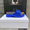 Dior Diorquake Strap Slides Sandals in Calfskin Blue 2022