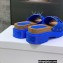 Dior Diorquake Strap Slides Sandals in Calfskin Blue 2022