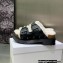 Dior Diorquake Strap Sandals in Calfskin and Shearling Black 2022