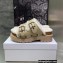 Dior Diorquake Strap Sandals in Calfskin and Shearling Beige 2022
