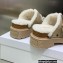 Dior Diorquake Strap Sandals in Calfskin and Shearling Beige 2022