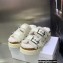 Dior Diorquake Strap Sandals in Calfskin and Shearling White 2022