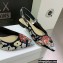 Dior J'Adior Slingback Ballerina Flats in Black Multicolor Embroidered Cotton with Toile de Jouy Pop Motif 2022