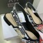 Dior J'Adior Slingback Ballerina Flats in Black Multicolor Embroidered Cotton with Toile de Jouy Pop Motif 2022