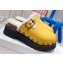 Dior Diorquake Clog in Calfskin and Shearling Yellow 2022