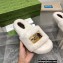 Gucci x The North Face shearling slides White 2022