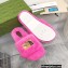 Gucci x The North Face shearling slides Fuchsia 2022