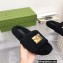 Gucci x The North Face shearling slides Black 2022