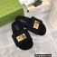 Gucci x The North Face shearling slides Black 2022