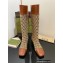 Gucci Logo buckle GG knee-high boots ‎678278 Beige 2022