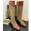 Gucci Logo buckle GG knee-high boots ‎678278 Beige 2022