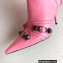 Balenciaga Arena lambskin Cagole Boots Pink 2022