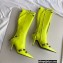 Balenciaga Arena lambskin Cagole Boots Neon Yellow 2022
