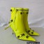 Balenciaga Arena lambskin Cagole Booties Neon Yellow 2022