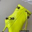 Balenciaga Arena lambskin Cagole Booties Neon Yellow 2022