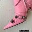 Balenciaga Arena lambskin Cagole Booties Pink 2022