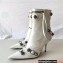 Balenciaga Arena lambskin Cagole Booties White 2022