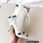 Balenciaga Arena lambskin Cagole Booties White 2022
