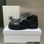 Dior Heel 5.5cm Brushed Calfskin Code Loafers Black 2022