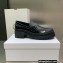 Dior Heel 5.5cm Brushed Calfskin Code Loafers Black 2022