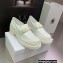 Dior Heel 5.5cm Brushed Calfskin Code Loafers White 2022
