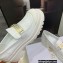 Dior Heel 5.5cm Brushed Calfskin Code Loafers White 2022