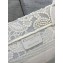Dior Small Book Tote Bag in Natural Macramé-Effect Embroidery 2022