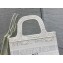 Dior Mini Book Tote Bag in Natural Macramé-Effect Embroidery 2022