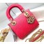 Lady Dior Mini Bag in Crystal Embroidery Red 2022