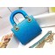 Lady Dior Mini Bag in Crystal Embroidery Blue 2022