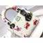 Lady Dior Mini Bag in Multicolor Dior Pixel Zodiac Printed Calfskin White 2022