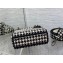Lady Dior Small D-Lite Bag in Houndstooth Embroidery Black 2022