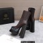 Versace Heel 15.5cm platform 6cm Aevitas Boots Coffee/Print 2022