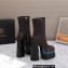 Versace Heel 15.5cm platform 6cm Aevitas Boots Coffee/Print 2022