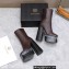 Versace Heel 15.5cm platform 6cm Aevitas Boots Coffee/Print 2022