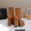 Versace Heel 15.5cm platform 6cm Aevitas Boots Brown 2022