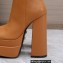 Versace Heel 15.5cm platform 6cm Aevitas Boots Brown 2022