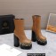 Versace Heel 15.5cm platform 6cm Aevitas Boots Brown/Print 2022