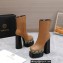 Versace Heel 15.5cm platform 6cm Aevitas Boots Brown/Print 2022