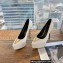Versace Heel 15.5cm platform 1.5cm Virtus Pumps White 2022