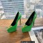 Versace Heel 15.5cm platform 1.5cm Virtus Pumps Green 2022