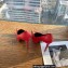Versace Heel 15.5cm platform 1.5cm Virtus Pumps Red 2022