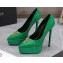 Versace Heel 15.5cm platform 1.5cm Virtus Pumps Patent Green 2022