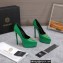 Versace Heel 15.5cm platform 1.5cm Virtus Pumps Patent Green 2022