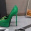 Versace Heel 15.5cm platform 1.5cm Virtus Pumps Patent Green 2022