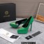Versace Heel 15.5cm platform 1.5cm Virtus Pumps Patent Green 2022